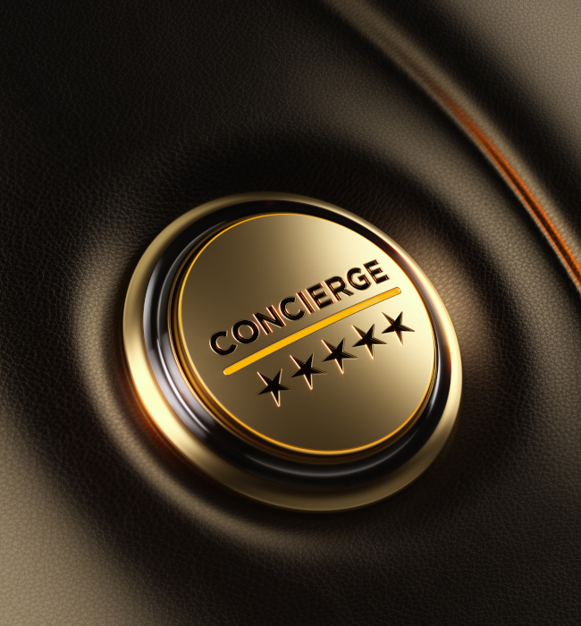 Car Start Button On Dashboard - Concierge Services Concept